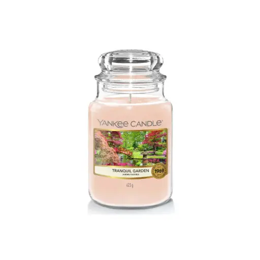 [DNA0040173] شمعة "يانكي كاندل" (Yankee Candle) الحجم الكبير الكلاسيكي (Classic Large Jar) - الحديقة الهادئة