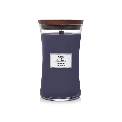 [DNA0040209] WoodWick Hourglass Large Candle - Hinoki Dahlia