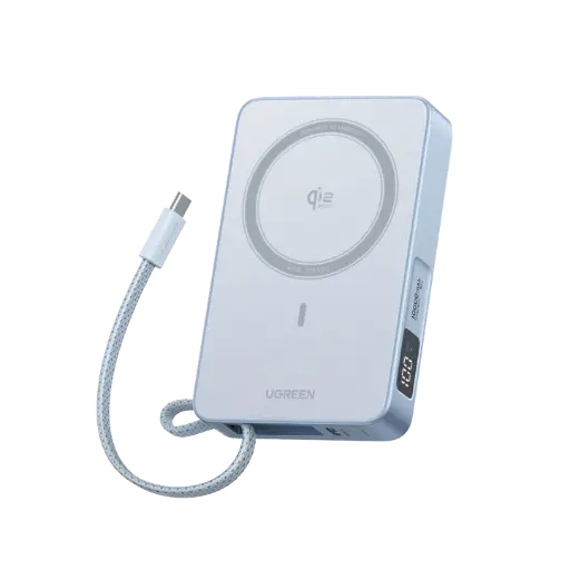 [DNA0041170] UGREEN MagFlow 10000mAh Qi2 25W Magnetic Wireless Power Bank with Built-in US...
