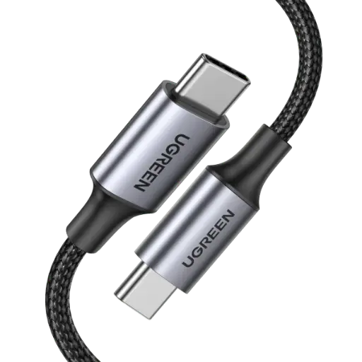 [DNA0041232] UGREEN USB-C to USB-C 100W Braided Cable, 1m - Black