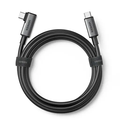 [DNA0041246] UGREEN Right Angle USB-C to USB-C Cable, 5m - Black