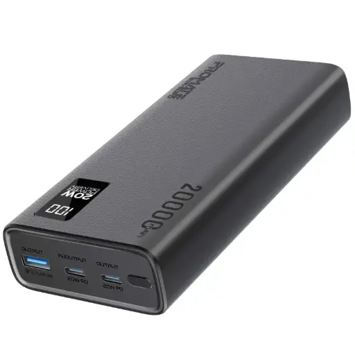 [DNA0041310] بروميت (Bolt-20PD) باور بانك بسعة 20000 مللي أمبير وقدرة 20 واط - أسود