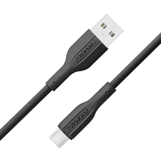 [DNA0041332] بروميت (XCord-AC200) كابل (USB-A) إلى (USB-C) بطول 2 متر - أسود