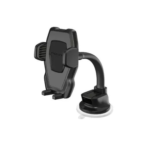 [DNA0041423] Promate DashMount Dashboard/Windshield Gooseneck Smartphone Mount - Black