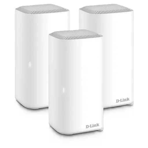 [DNA0041629] دي-لينك (COVR-X1873) نظام (Whole Home Mesh Wi-Fi 6) بقوة (AX1800) لتغطية المنزل بالكامل (3 حبات)، ثنائي النطاق