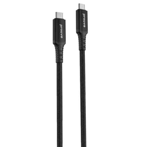 [DNA0041645] بروفي (Proove Cable Speed Line) كابل من (Type-C) إلى (Type-C) بقوة 240 واط بطول 1 متر - أسود