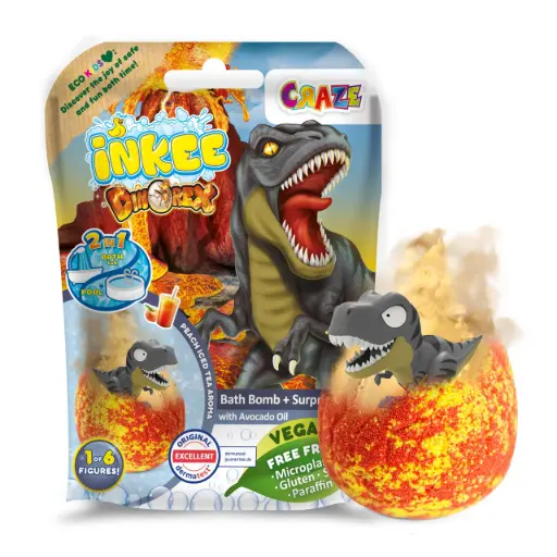 [DNA0042103] INKEE - SURPRISE BATH BOMB DINO