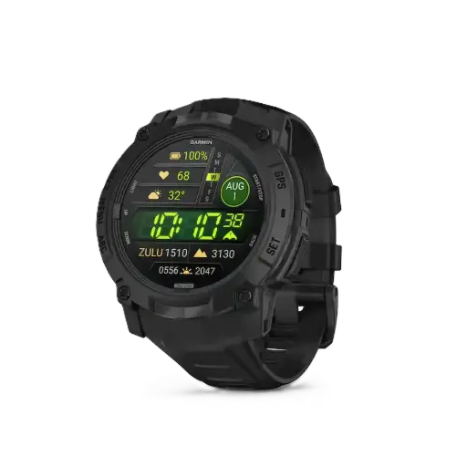 [DNA0042655] جارمن (Instinct 3 AMOLED Tactical) ساعة ذكية بنظام جي بي إس 50 ملم - أسود