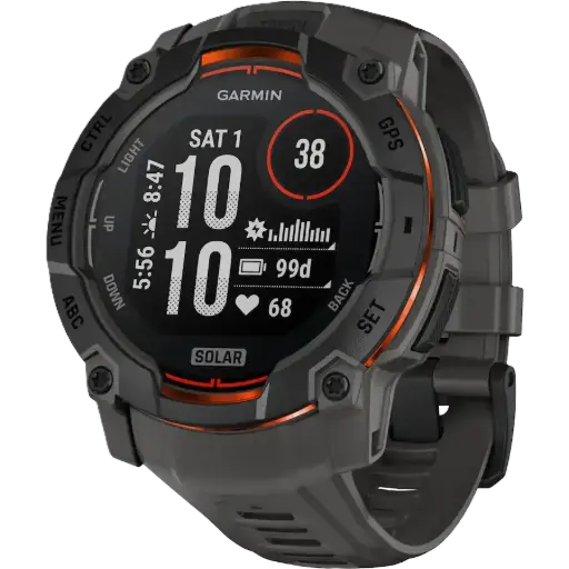 [DNA0042663] Garmin Instinct 3 Solar GPS Smartwatch 50mm - Black/Charcoal