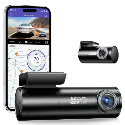 [DNA0042845] Azdome DashCam M300S 1 Channel 4K with 64GB TF Card