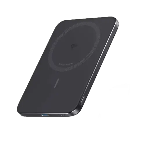 [DNA0043004] أنكر (Anker) باور بانك نانو سليم (Nano Slim) سعة 5K، تقنية MagGo و MagSafe - لون أسود
