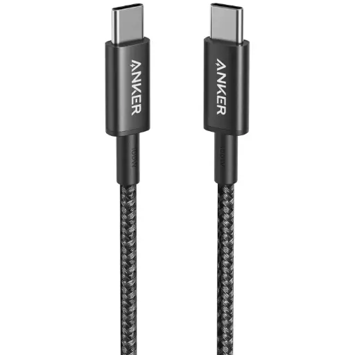 [DNA0043087] أنكر (Anker) كابل 333 من USB-C إلى USB-C بقدرة 60W وطول 3.3ft - أسود