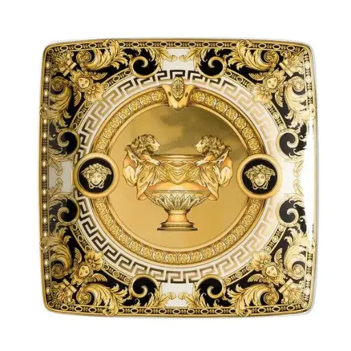 [DNA0043194] فرزاتشي باي روزنتال (Versace by Rosenthal) وعاء (زبدية) مقاس 12 سم مربعة مسطحة V-42