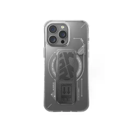 [DNA0043300] Skinarma Helio Mag-Charge Grip-Stand Case for iPhone 16 Pro Max 6.9 - Titanium