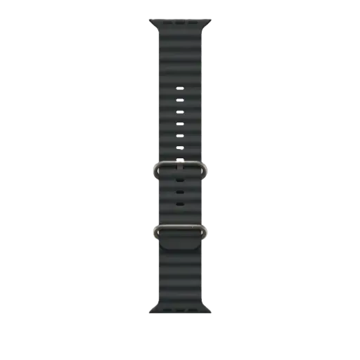[DNA0043472] Apple Watch 49mm Black Ocean Band - Natural Titanium