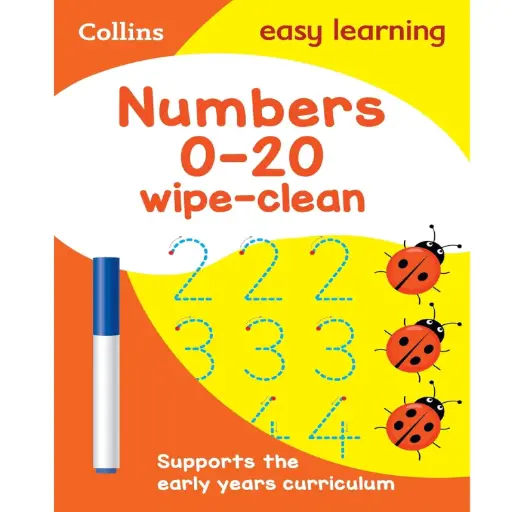 [DNA0045319] Numbers 0-20 Age 3-5 Wipe Clean Activity Book: Ideal for Home Learning (Collins Easy Learning Presch