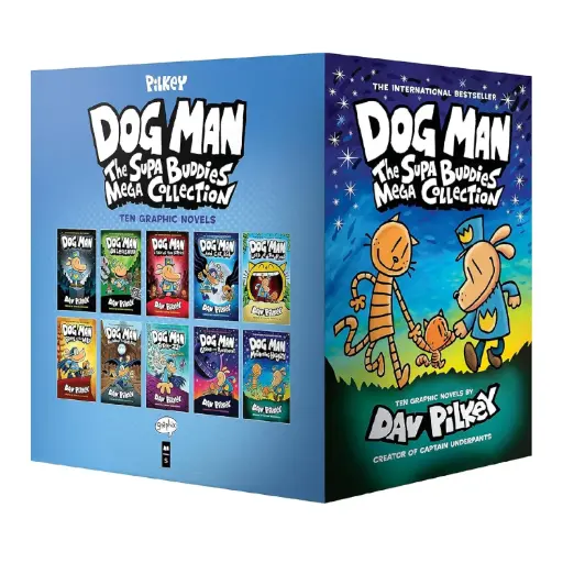 [DNA0045777] Dog Man: The Supa Buddies Mega Collection (Dog Man #1-10 Boxed Set)