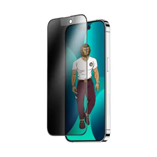 [DNA0045991] Green Lion 3D AG/Matte Privacy Glass Screen Protector for iPhone 14 Pro (6.1") - Black