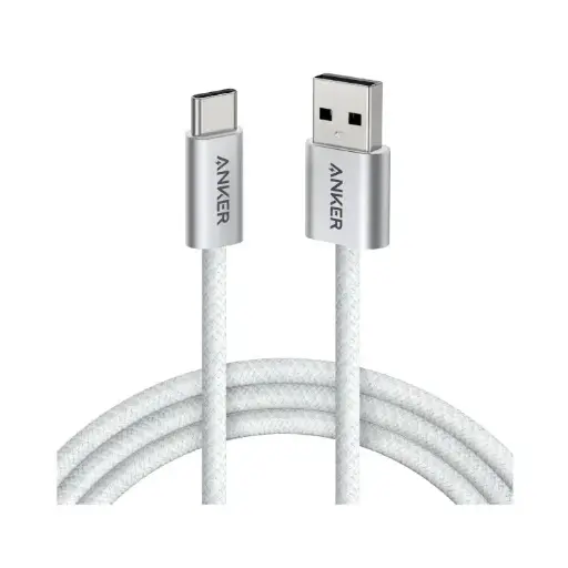[DNA0046408] Anker Zolo USB-A to USB-C Cable (3.3ft, Braided) - White