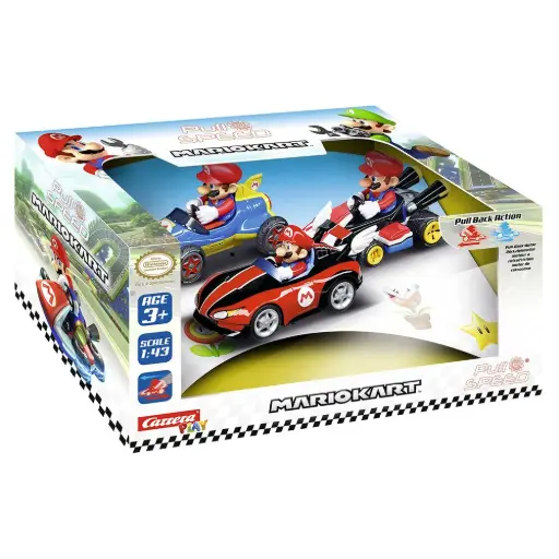 [DNA0046482] Carrera Pull N Speed Mario Kart Mario COLLECTORS