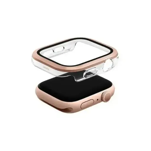 [DNA0051390] UNIQ VOUTE WATCH CASE WITH TEMPERED GLASS SCREEN 42MM - ROSE GOLD 