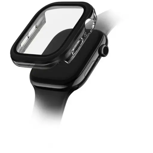[DNA0051400] UNIQ VOUTE WATCH CASE WITH TEMPERED GLASS SCREEN 46MM - JET BLACK 
