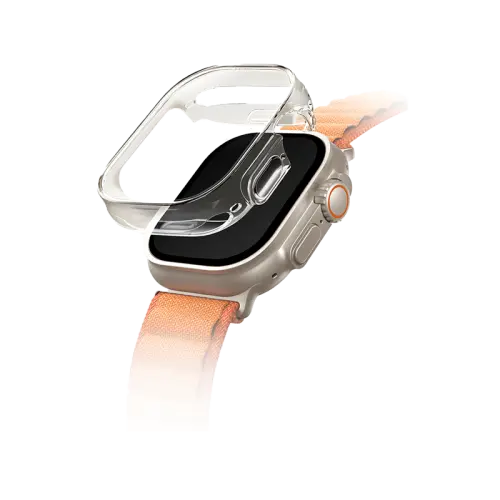 [DNA0051402] UNIQ GARDE HYBRID WATCH CASE WITH SCREEN PROTECTION 49MM - DOVE (CLEAR)