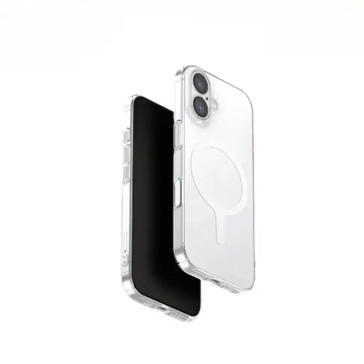 [DNA0051536] UNIQ HYBRID IPHONE 17 MAGCLICK CHARGING AIRSUIT - GLOSSY CLEAR/WHITE 