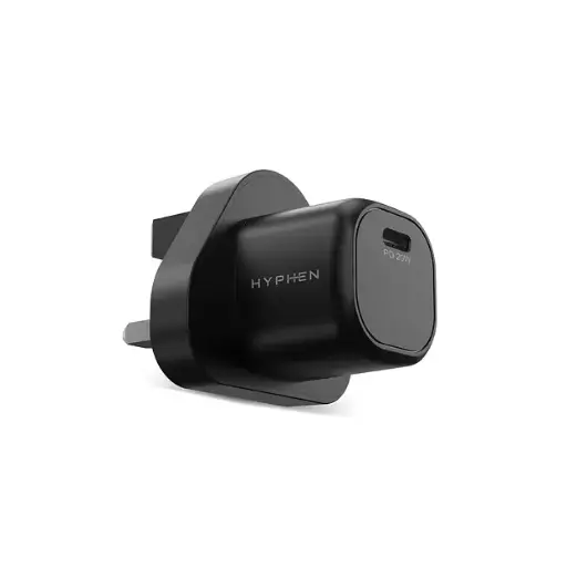 [DNA0052010] Hyphen Mini PD Adaptor - 20W UK Plug Black