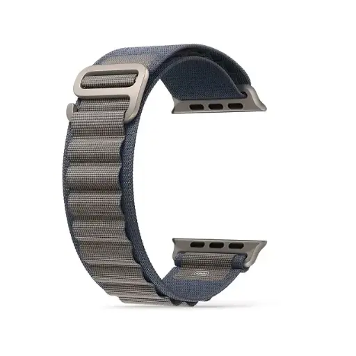 [DNA0052032] Hyphen Watch Strap - Apple Ultra 2/Ultra 49mm - Nylon Loop Large - Blue