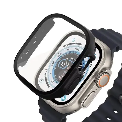 [DNA0052054] غطاء حماية ساعة آبل هايفن لنسخة الترا - أسود 49 مم