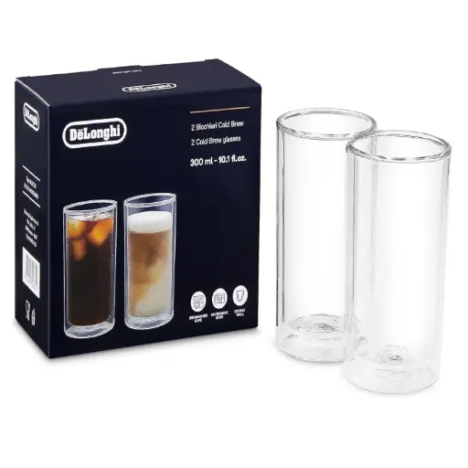 [DNA0053288] De'Longhi Double Wall Cold Brew Glasses 300ml - Set of 2