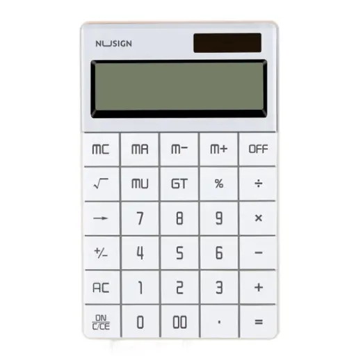 [DNA0053574] Deli Nusign 12-Digit White Calculator NS041WH