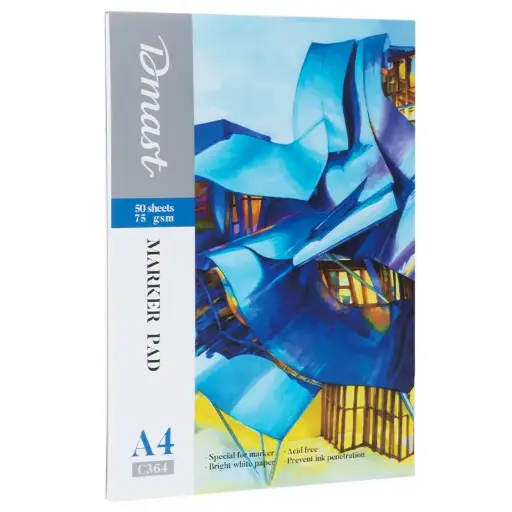 [DNA0053596] دفتر رسم ماركر دامت A4 وزن 75 جرام 50 ورقة C364