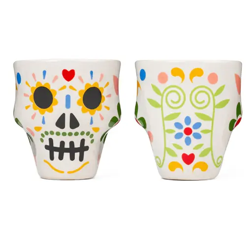 [DNA0054080] Kikkerland Sugar Skull Shot Glasses