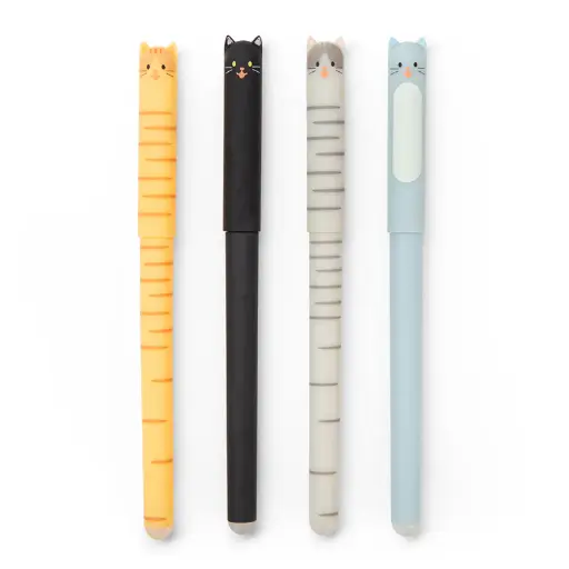 [DNA0054119] Kikkerland Cat Erasable Gel Pens