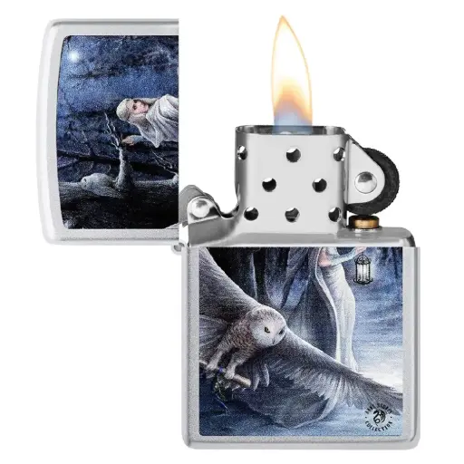 [DNA0054268] Zippo Anne Stokes Collection Satin Chrome Windproof Lighter