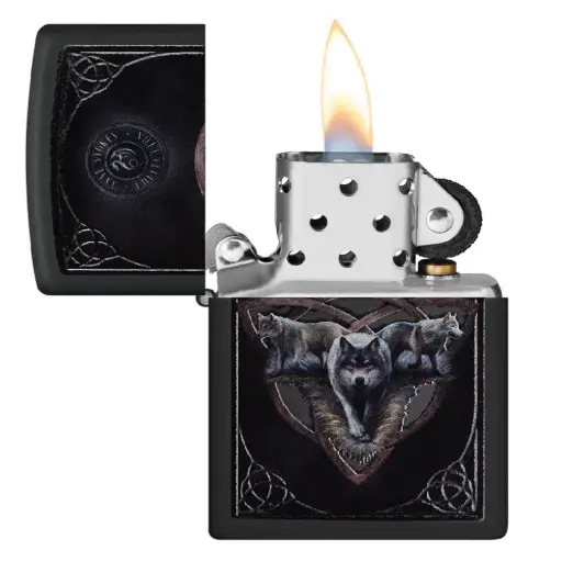 [DNA0054274] Zippo Anne Stokes Collection Black Matte Windproof Lighter
