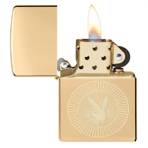 [DNA0054331] Zippo Playboy Brushed Chrome Windproof Lighter