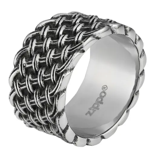 [DNA0054349] Zippo Classic Braided Ring - Size 62