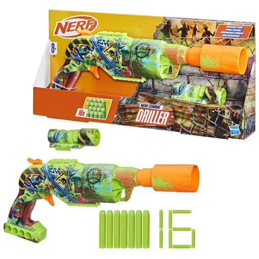[DNA0055962] Hasbro Nerf Zombie Driller Blaster