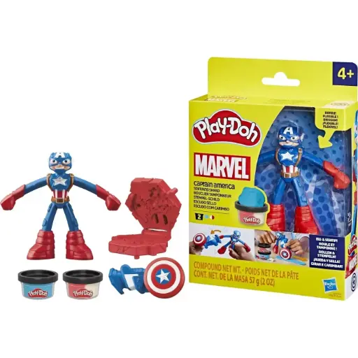 [DNA0056106] Hasbro Play-Doh Marvel Captain America Stamping Shield Playset