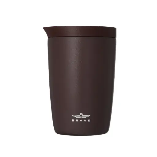 [DNA0056593] Brave Tempguard Travel Mug Go Lite Cup With Push Button Lid 05 - Brown BT-05BR