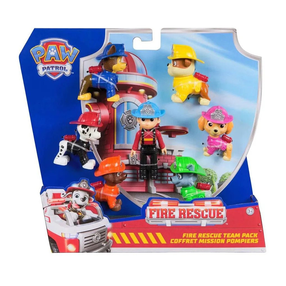 spinmaster Spinmaster Paw Patrol Fire Rescue Figure Pack
