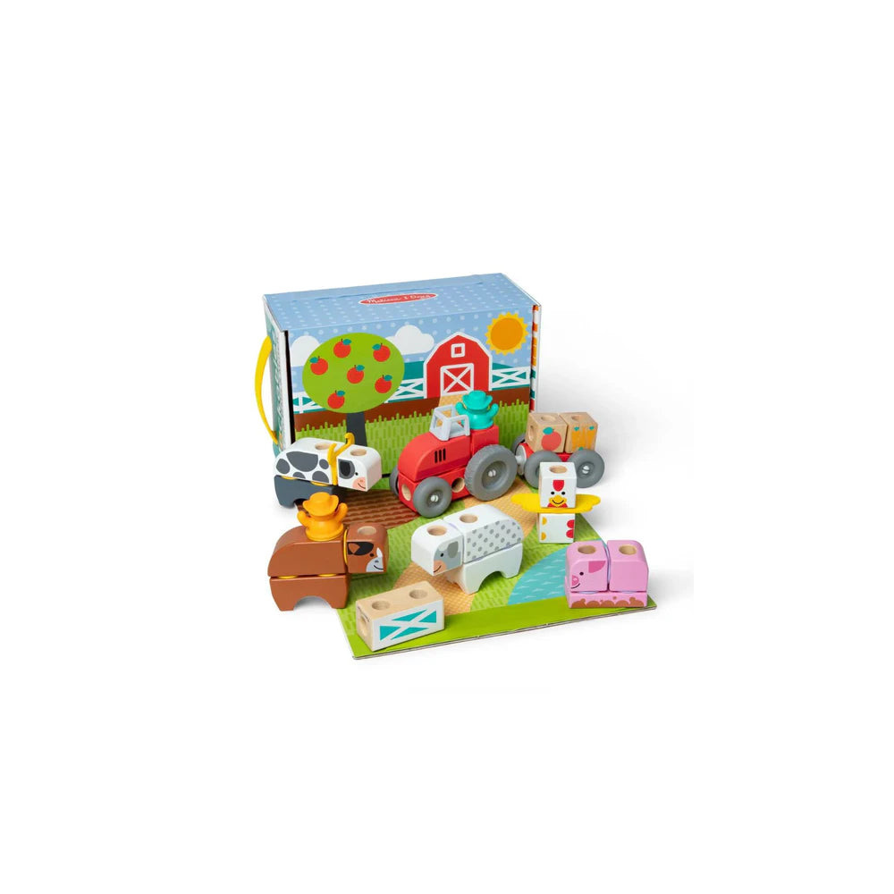 melissadoug Melissadoug Melissa Doug Blockables Farm Building Set